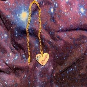 Heart shaped pendant with Brenda written